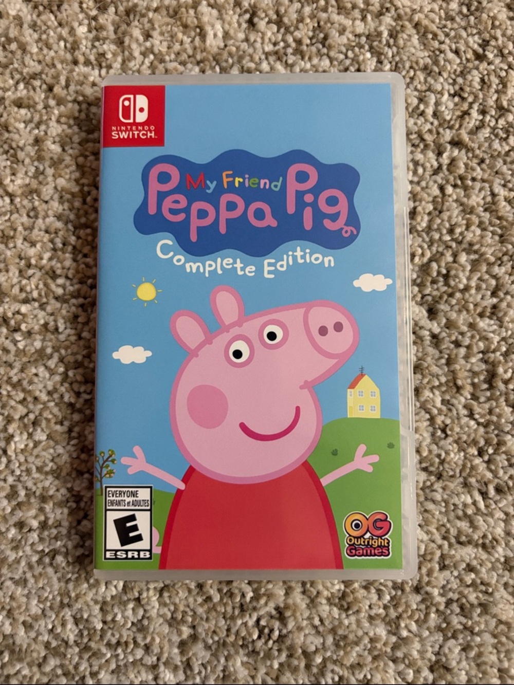 Nintendo Peppa Pig Game Case - Blue and Pink Artwork